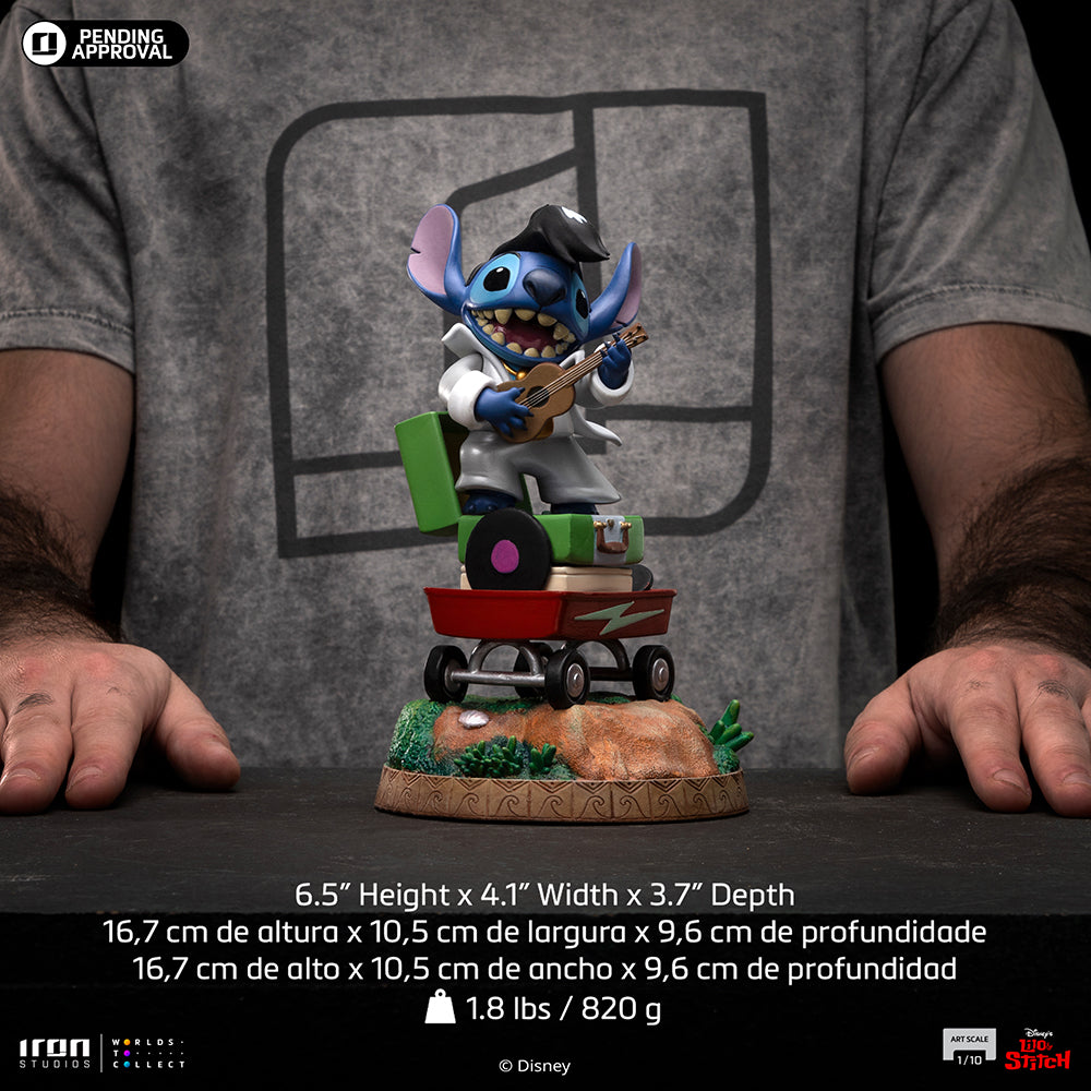 Statue Stitch (King of Rock Version)  Lilo and Stitch  Art Scale 1/10  Iron Studios