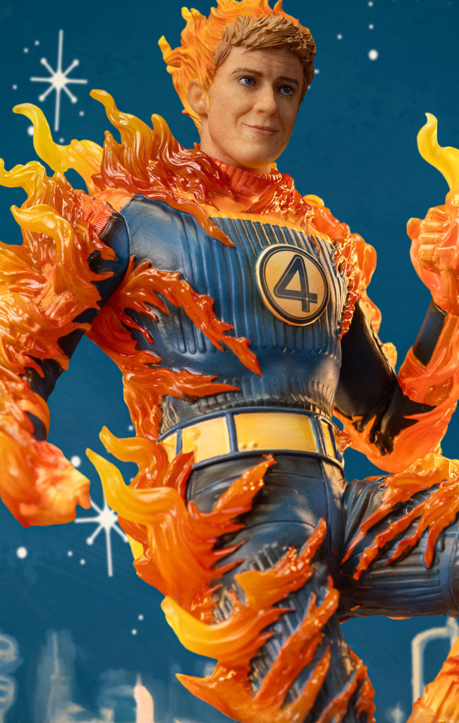 Digital Pre-Order - Statue Human Torch (Blue Suit Variant) - Fantastic Four - Art Scale 1/10 - Iron Studios