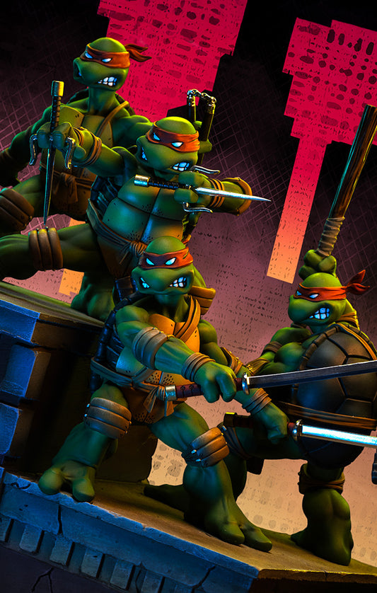 Digital Pre-Order - Statue TMNT 1st Cover Set - Teenage Mutant Ninja Turtles - Art Scale 1/10 - Iron Studios
