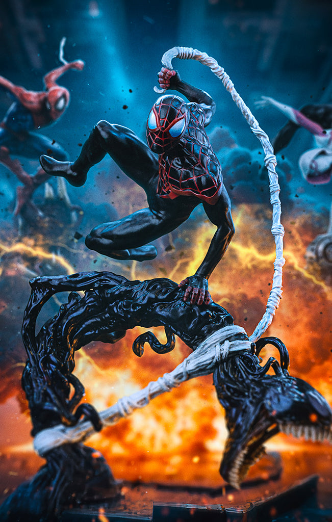 Digital Pre-Order - Statue Miles Morales - Spider-Man vs Villains Diorama - BDS Art Scale 1/10 - Iron Studios