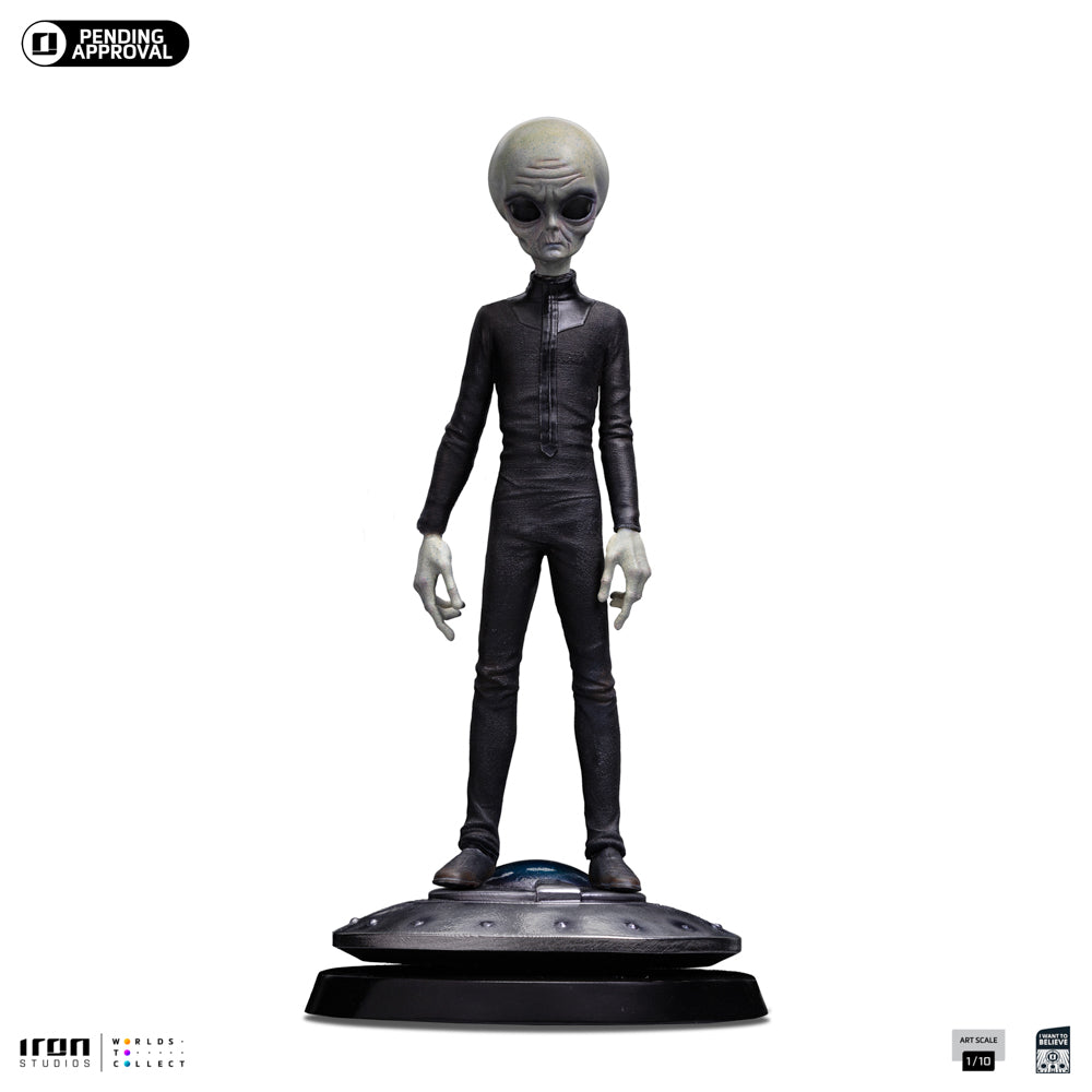 Statue Grey Alien  I Want To Believe  Art Scale 1/10  Iron Studios