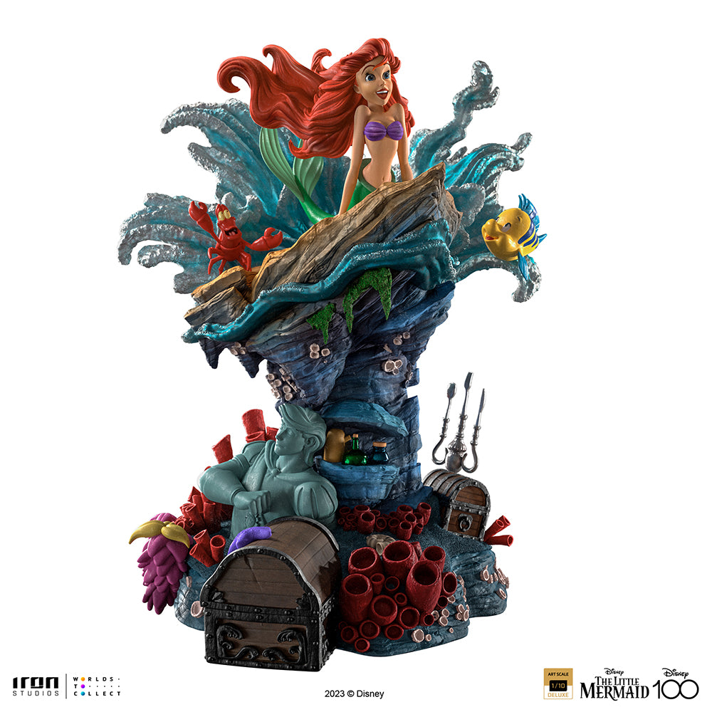 Statue Little Mermaid Deluxe Disney 100th Little Mermaid Art Scale