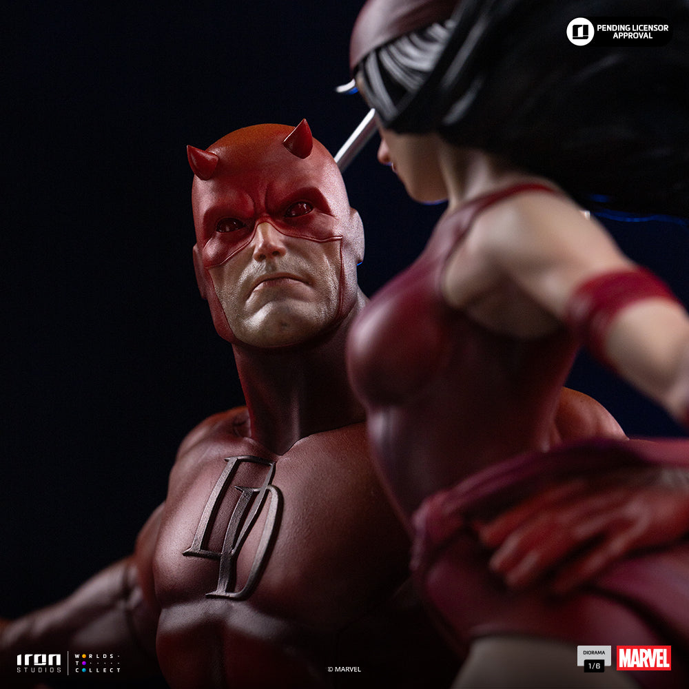 Statue Daredevil and Elektra - Marvel Comics - Diorama 1/6 - Iron Studios
