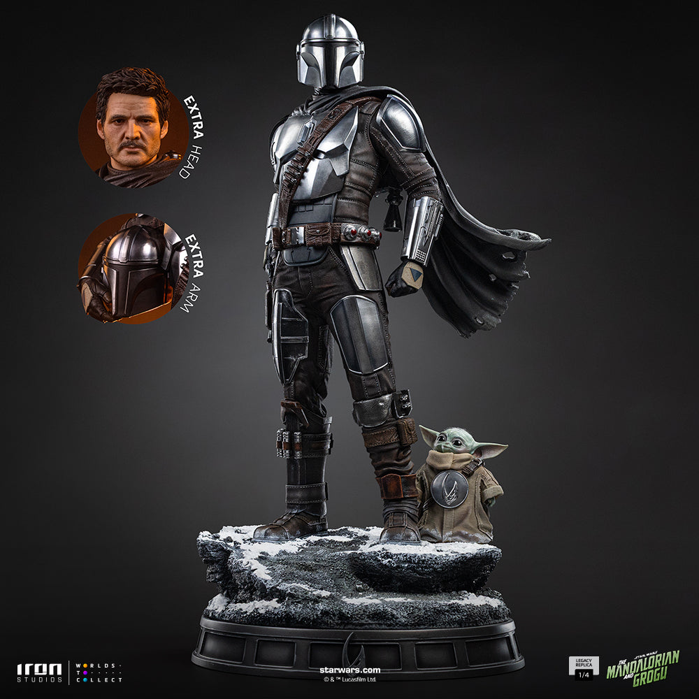 Pre-Order - Statue Mandalorian and Grogu - The Mandalorian and Grogu Movie - Legacy Replica 1/4 - Iron Studios