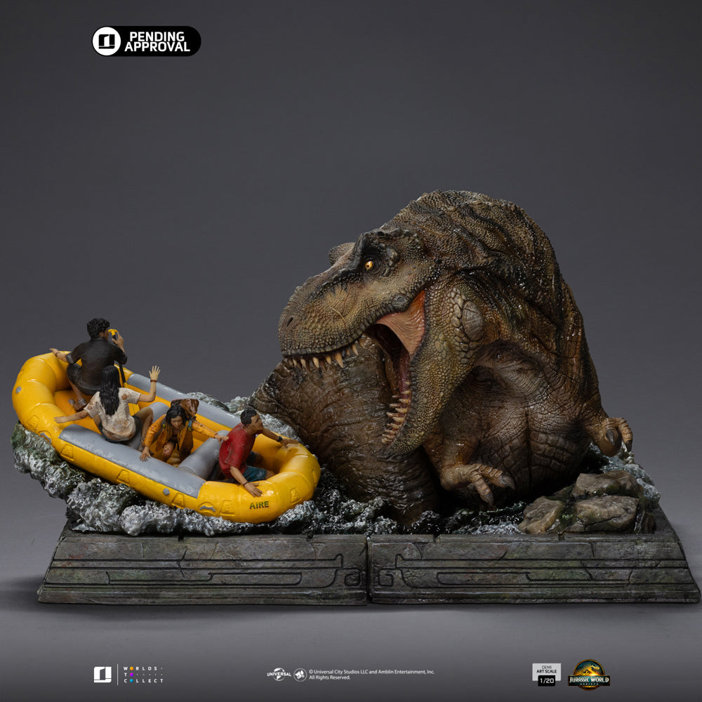 Statue T-Rex River Scene - Jurassic World: Rebirth - Demi Art Scale 1/20 - Iron Studios