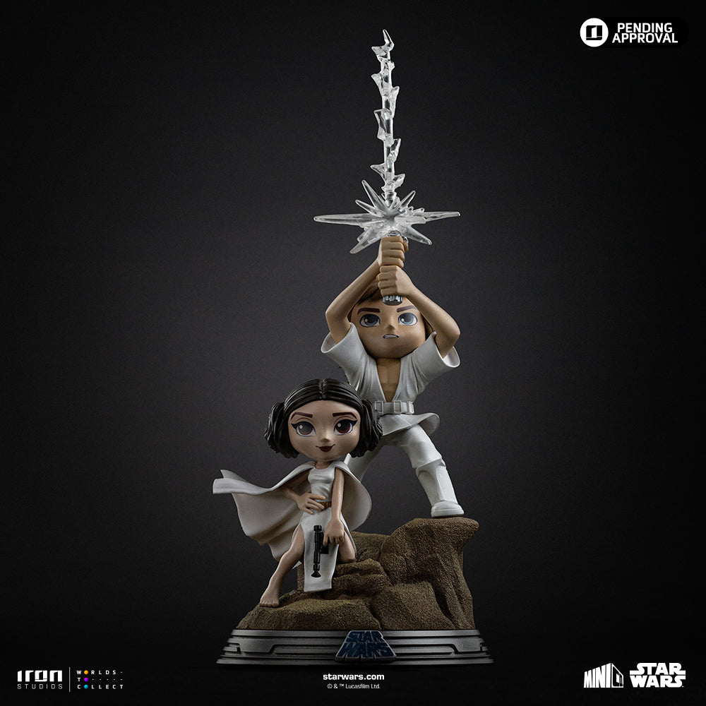 Pre-Order - Statue Luke & Leia – Star Wars – MiniCo – Iron Studios