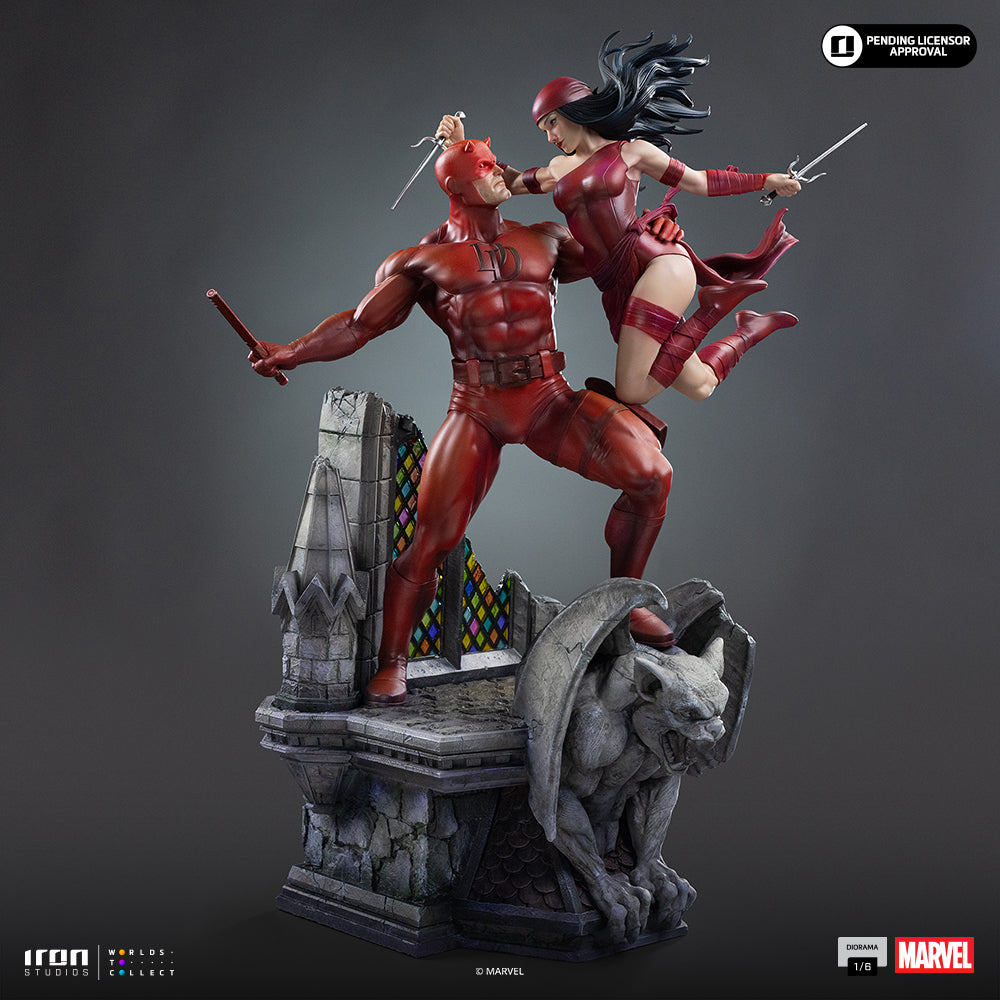 Statue Daredevil and Elektra - Marvel Comics - Diorama 1/6 - Iron Studios