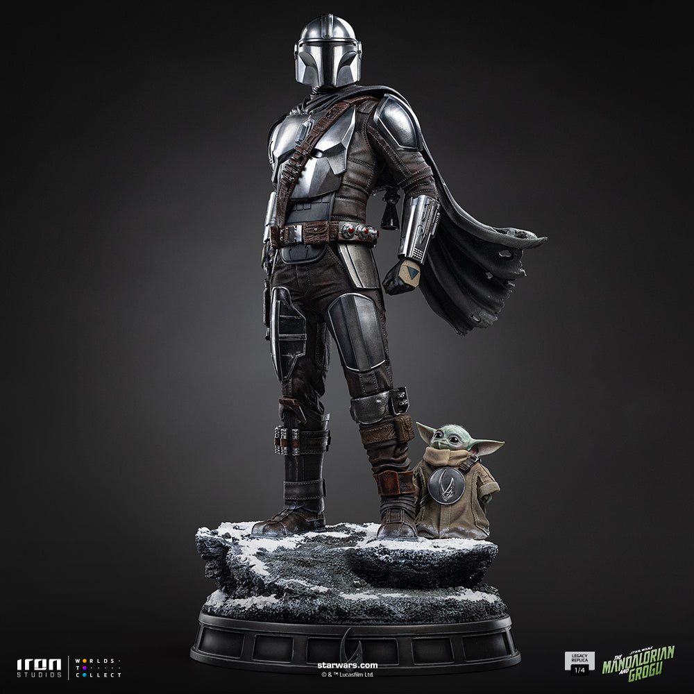 Pre-Order - Statue Mandalorian and Grogu - The Mandalorian and Grogu Movie - Legacy Replica 1/4 - Iron Studios