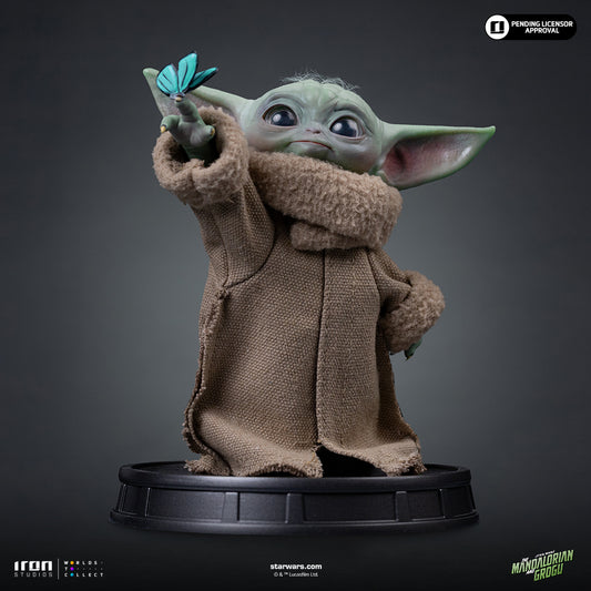 Pre-Order - Statue Grogu Butterfly Wonder - Mandalorian and Grogu Movie - Grogu Collection - Iron Studios