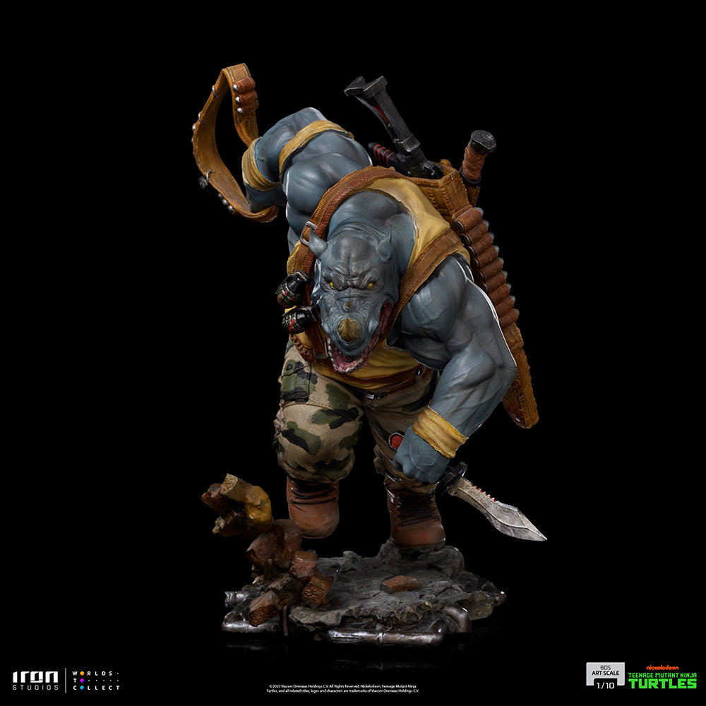 Statue Rocksteady  Teenage Mutant Ninja Turtles  BDS Art Scale 1/10  Iron Studios