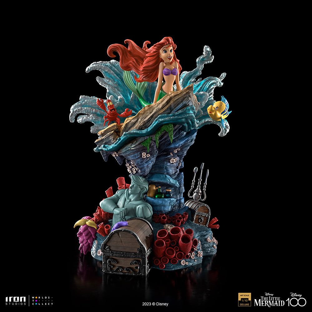 Statue Little Mermaid Deluxe - Disney 100th - Little Mermaid - Art Scale 1/10 - Iron Studios