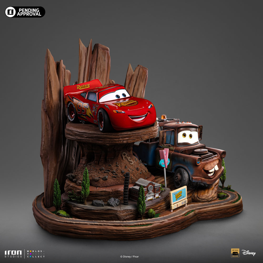 Statue Lightning Mcqueen and Tow Mater - Cars - Art Scale 1/10 - Iron Studios