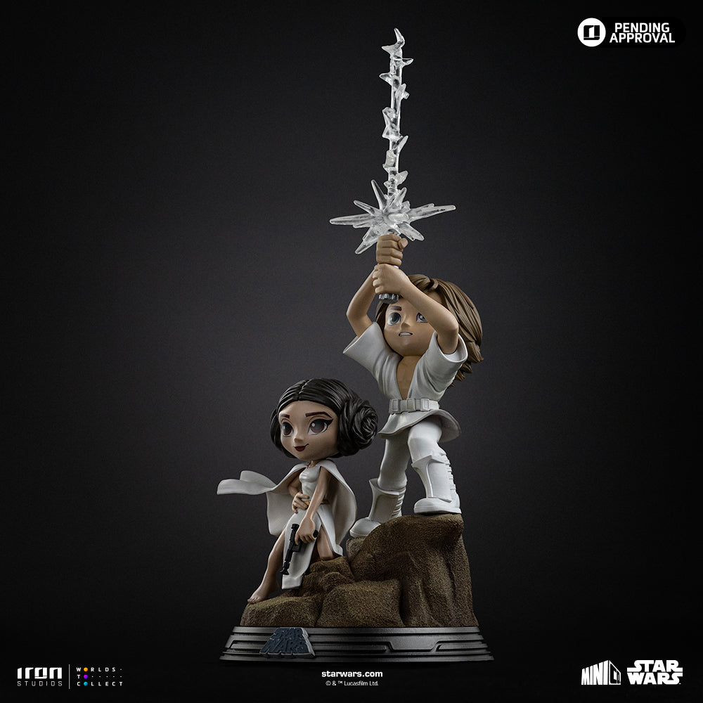 Pre-Order - Statue Luke & Leia – Star Wars – MiniCo – Iron Studios