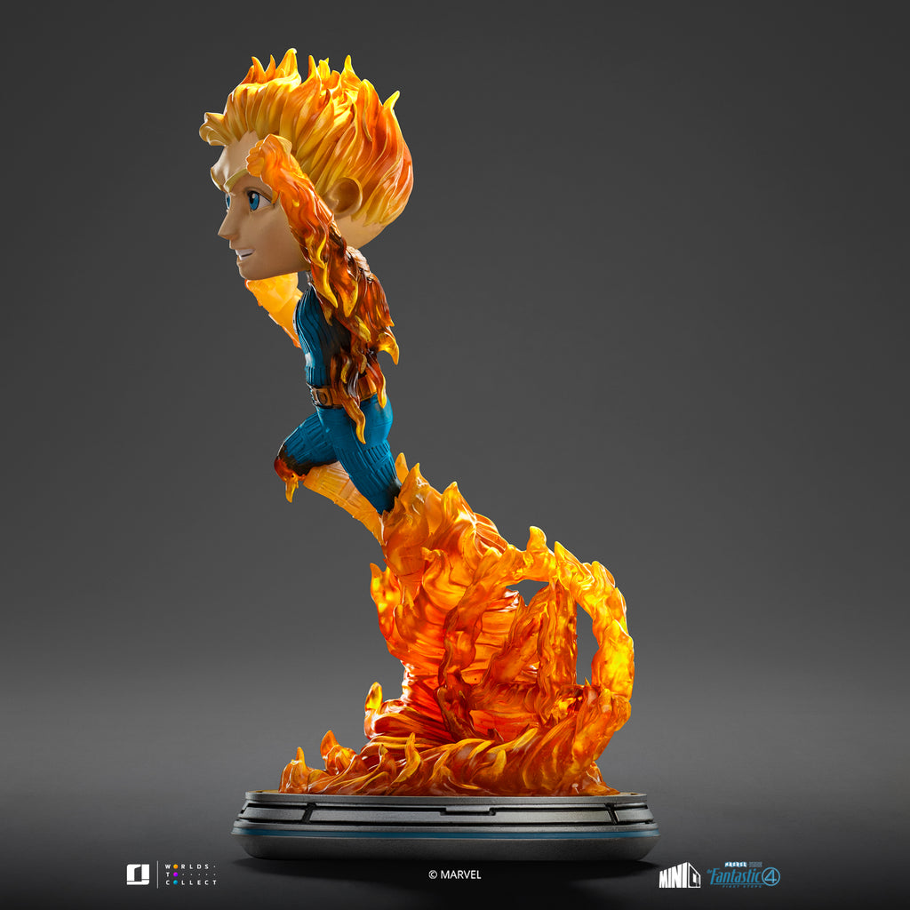 Statue Human Torch (Blue Suit Variant) - Fantastic Four - Minico - Iron Studios