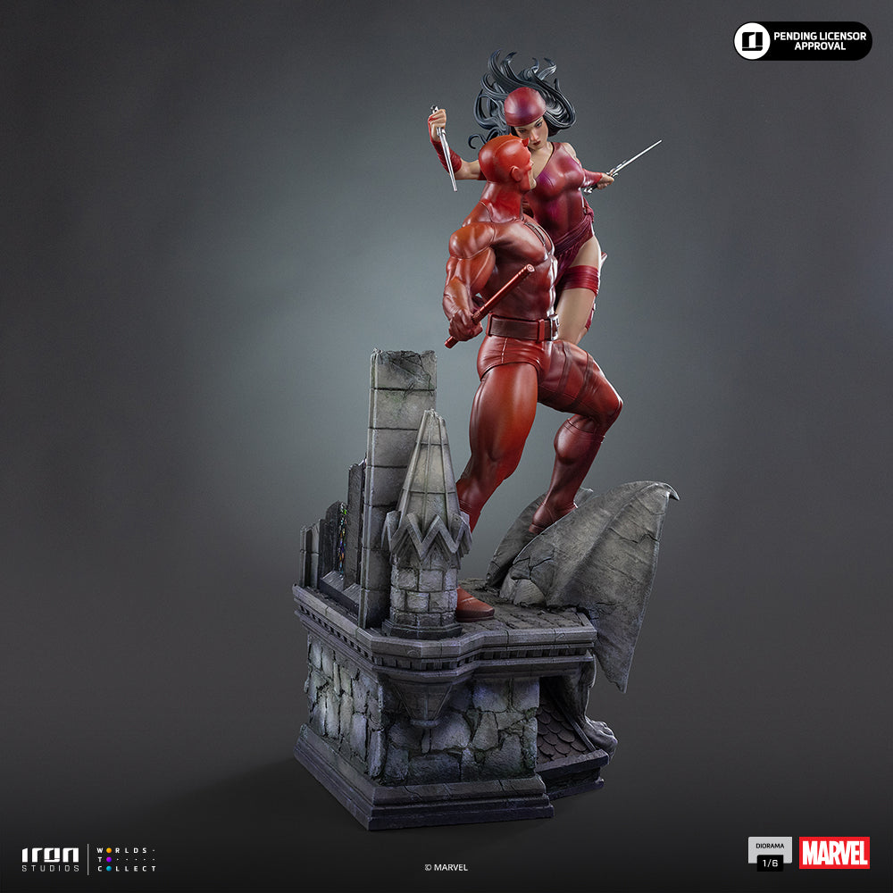 Statue Daredevil and Elektra - Marvel Comics - Diorama 1/6 - Iron Studios