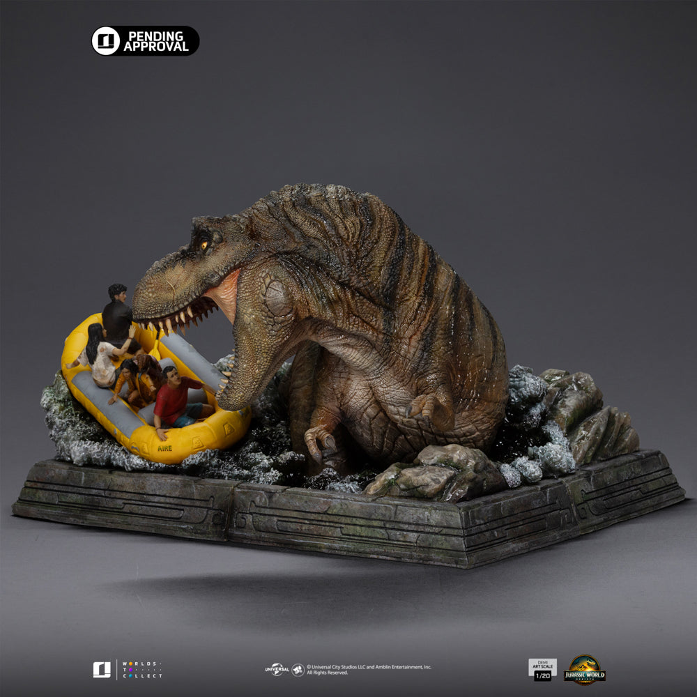 Digital Pre-Order - Statue T-Rex River Scene - Jurassic World: Rebirth - Demi Art Scale 1/20 - Iron Studios