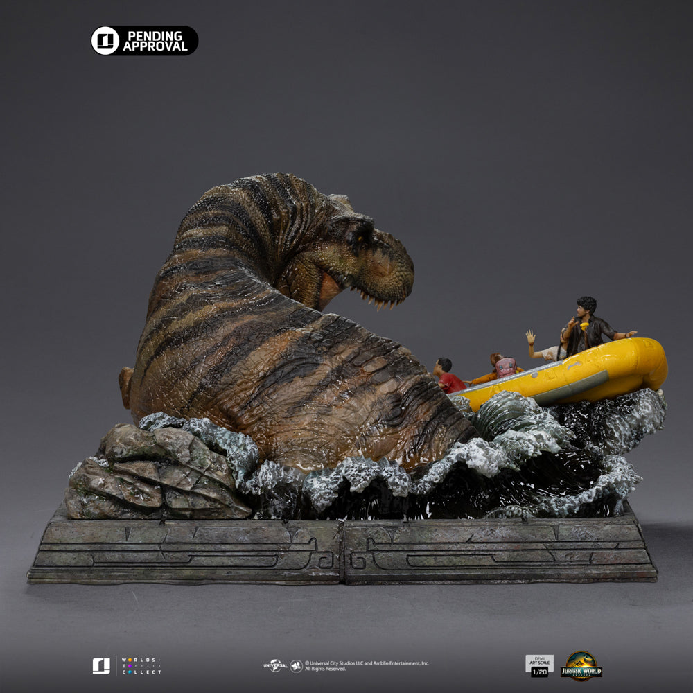 Digital Pre-Order - Statue T-Rex River Scene - Jurassic World: Rebirth - Demi Art Scale 1/20 - Iron Studios