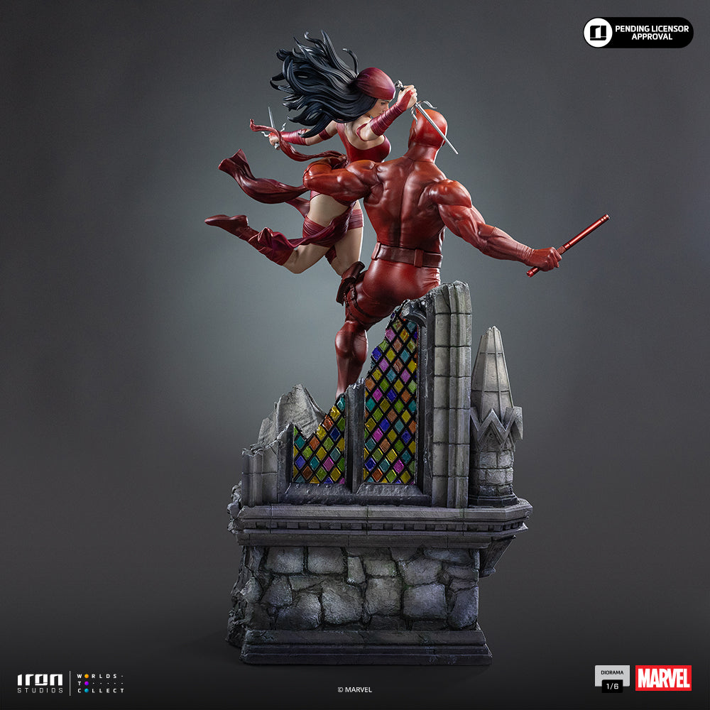 Statue Daredevil and Elektra - Marvel Comics - Diorama 1/6 - Iron Studios
