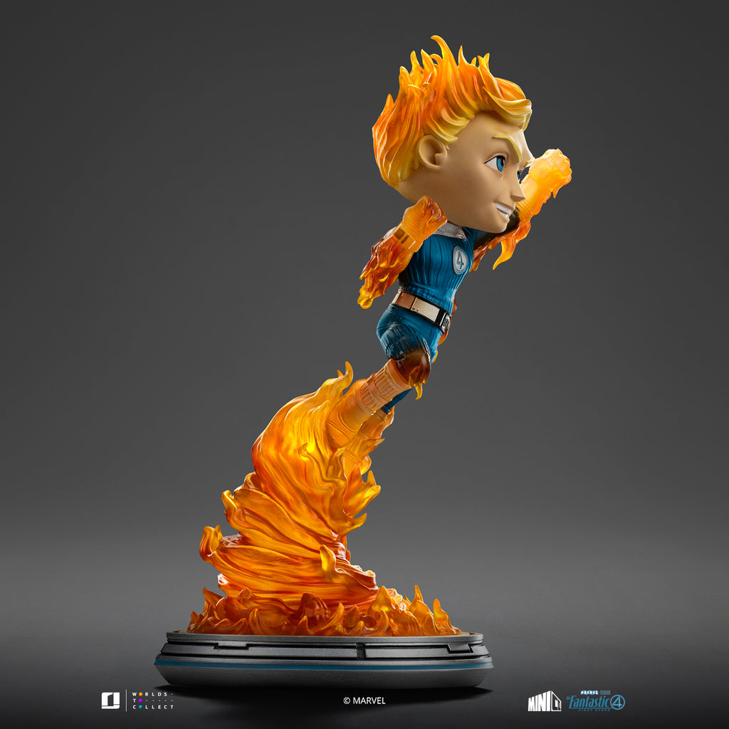 Statue Human Torch (Blue Suit Variant) - Fantastic Four - Minico - Iron Studios