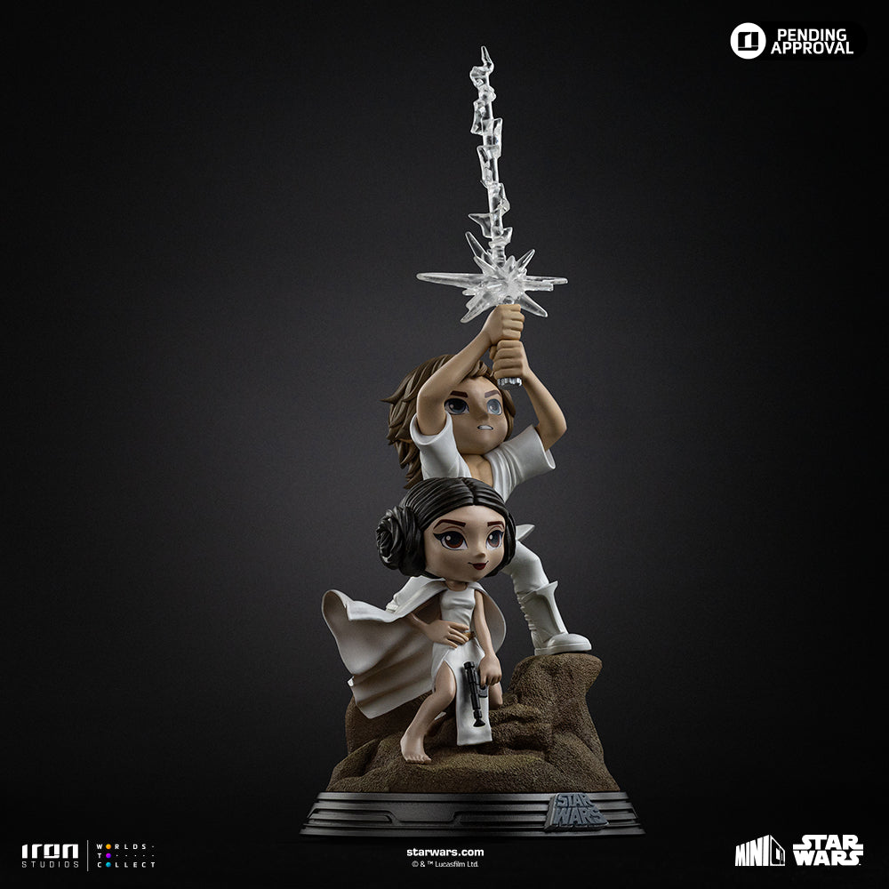 Pre-Order - Statue Luke & Leia – Star Wars – MiniCo – Iron Studios