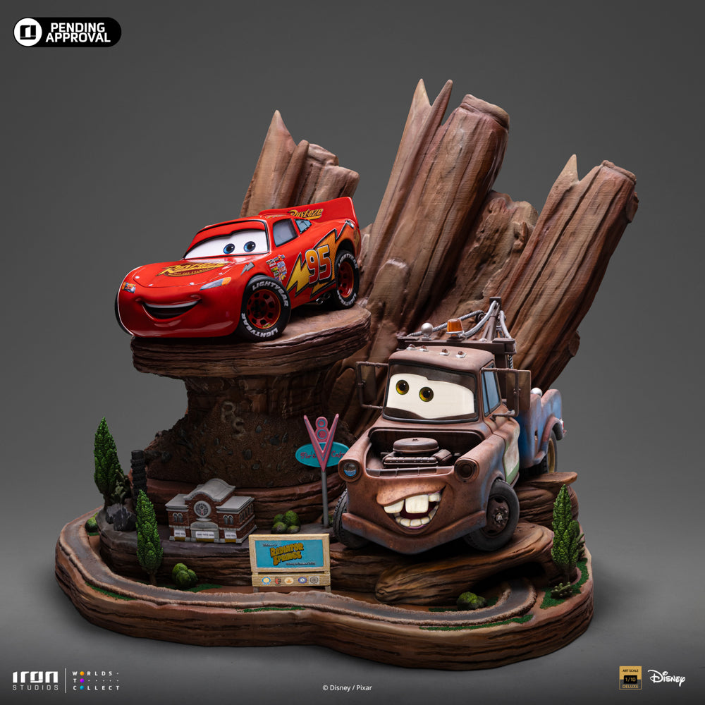 Statue Lightning Mcqueen and Tow Mater - Cars - Art Scale 1/10 - Iron Studios