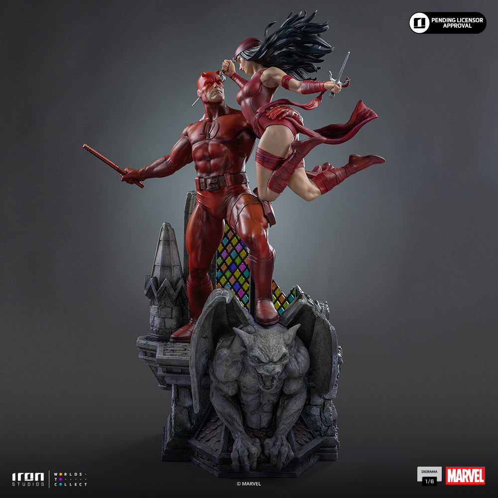 Statue Daredevil and Elektra - Marvel Comics - Diorama 1/6 - Iron Studios