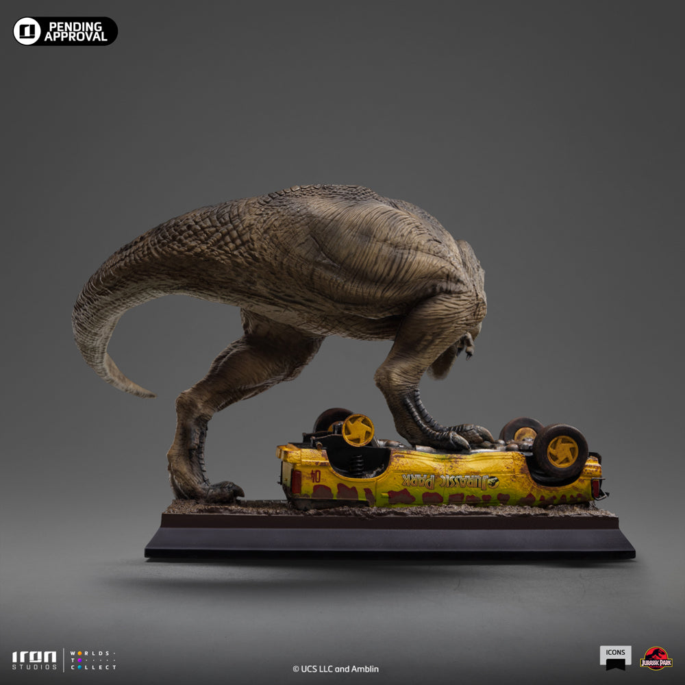 Pre-Order - Statue T-Rex Attack - Jurassic Park - Icons - Iron Studios