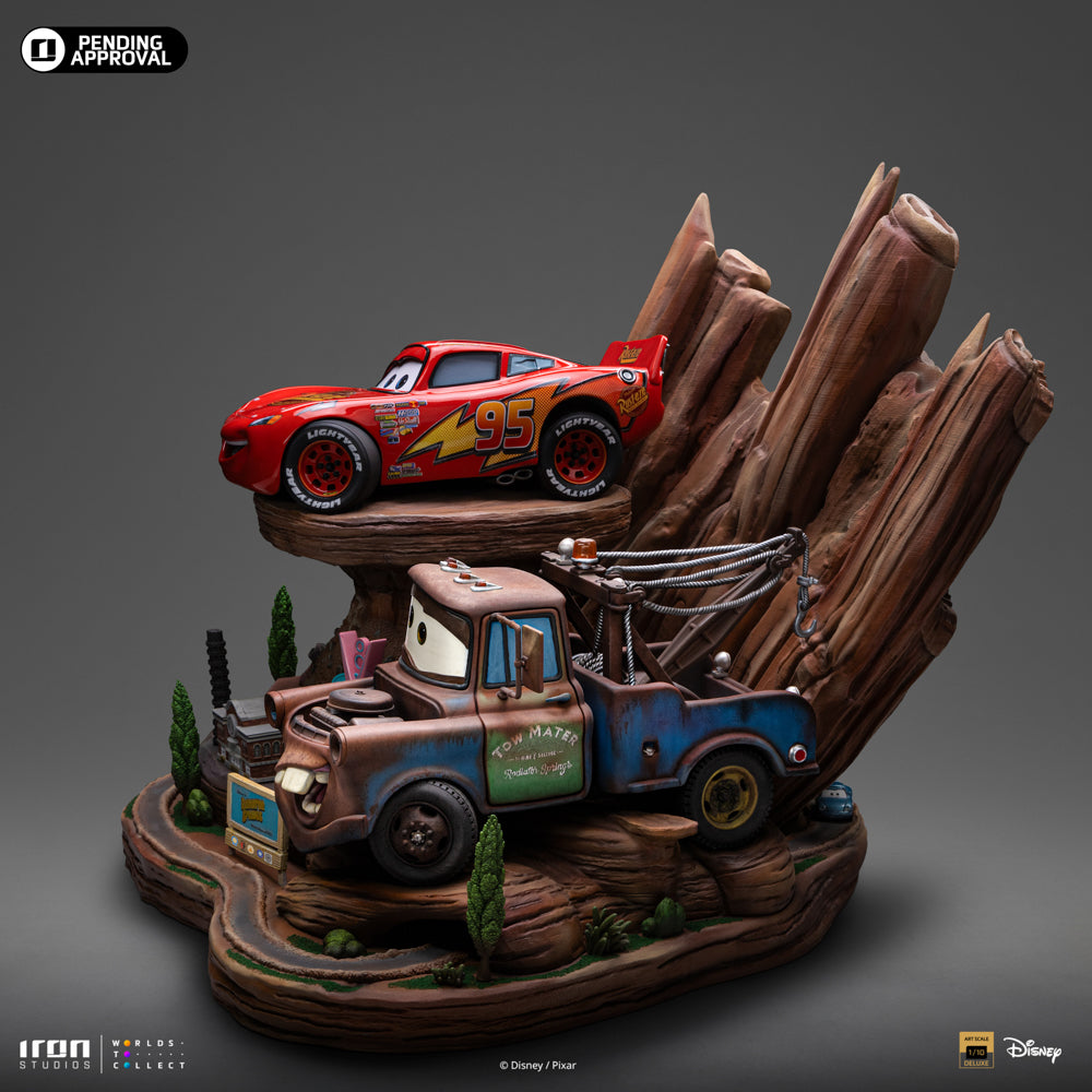Statue Lightning Mcqueen and Tow Mater - Cars - Art Scale 1/10 - Iron Studios