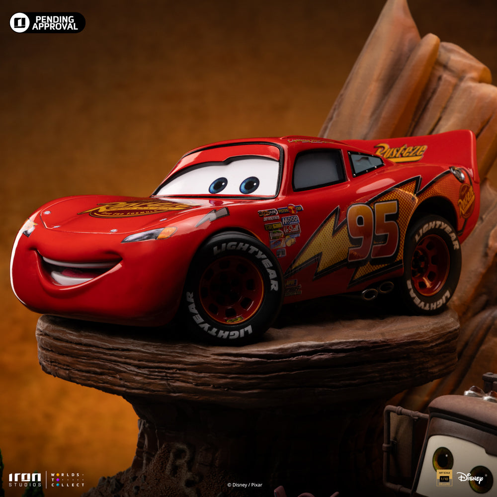 Statue Lightning Mcqueen and Tow Mater - Cars - Art Scale 1/10 - Iron Studios
