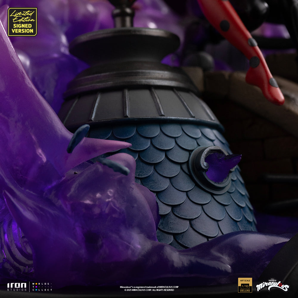 Pre-Order - Statue Lady Bug and Cat Noir - Miraculous 10th Anniversary Signed Edition - Deluxe Art Scale 1/10 - Iron Studios