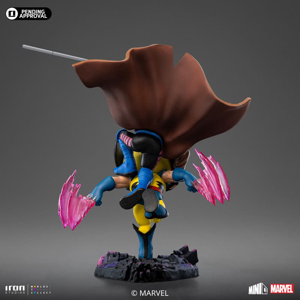 Statue Gambit and Wolverine - X-Men 97 - MiniCo - Iron Studios