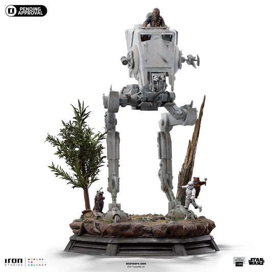 Digital Pre-Order - Statue AT-ST and Chewbacca - Star Wars - Demi Art Scale 1/20 - Iron Studios