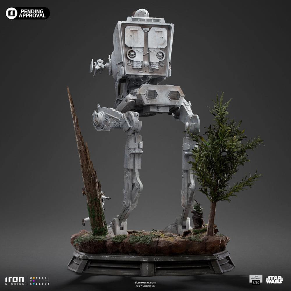Digital Pre-Order - Statue AT-ST and Chewbacca - Star Wars - Demi Art Scale 1/20 - Iron Studios