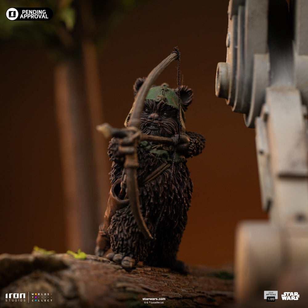 Digital Pre-Order - Statue AT-ST and Chewbacca - Star Wars - Demi Art Scale 1/20 - Iron Studios