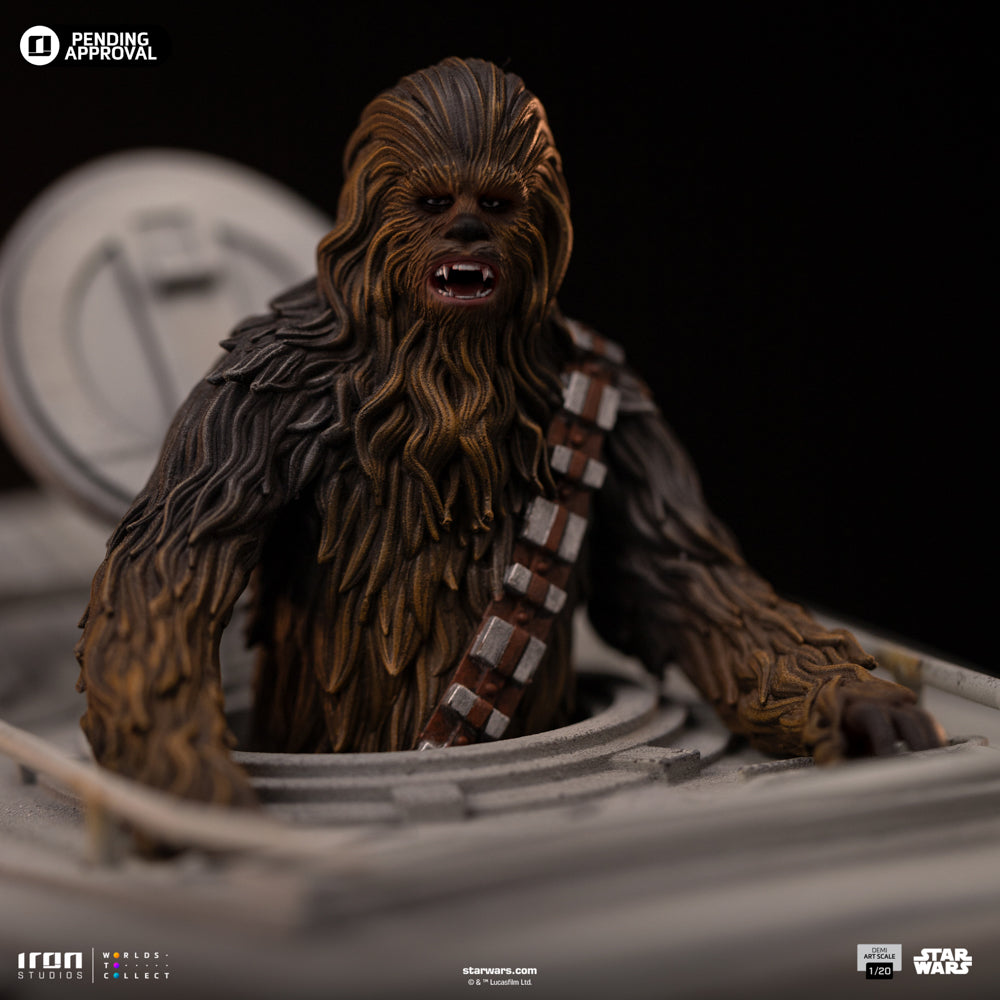 Digital Pre-Order - Statue AT-ST and Chewbacca - Star Wars - Demi Art Scale 1/20 - Iron Studios