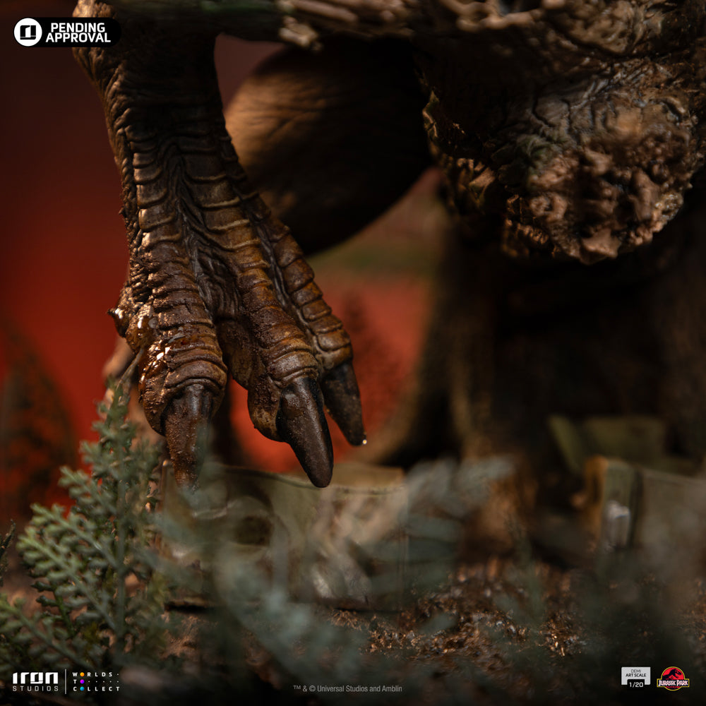 Statue T-Rex Chase - Jurassic Park - Demi Art Scale 1/20 - Iron Studios