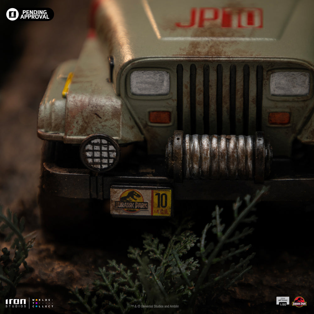 Statue T-Rex Chase - Jurassic Park - Demi Art Scale 1/20 - Iron Studios