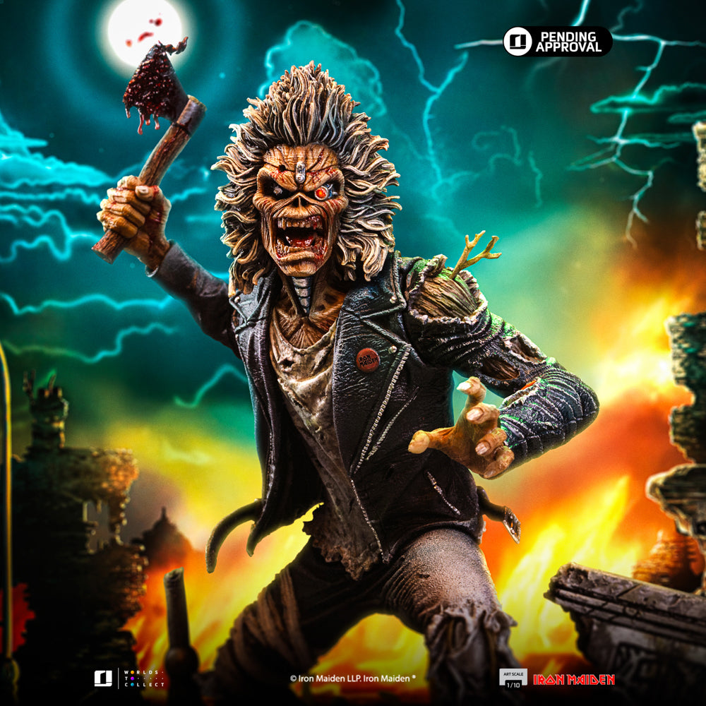 Digital Pre-Order - Statue Eddie (50th Year Anniversary) - Iron Maiden - Art Scale 1/10 - Iron Studios