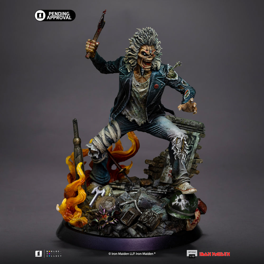 Digital Pre-Order - Statue Eddie (50th Year Anniversary) - Iron Maiden - Art Scale 1/10 - Iron Studios