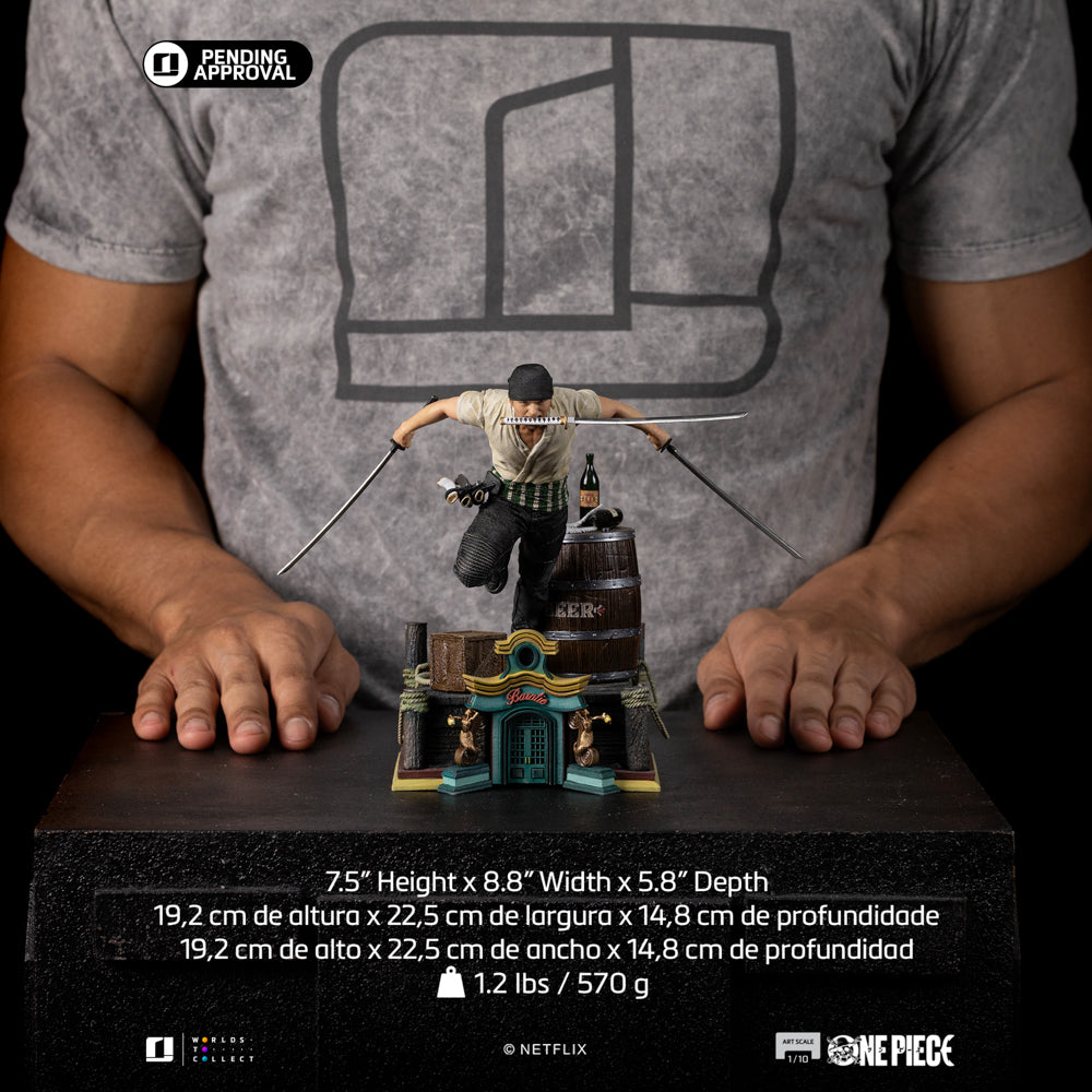 Digital Pre-Order - Statue Roronoa Zoro - One Piece - Art Scale 1/10 - Iron Studios