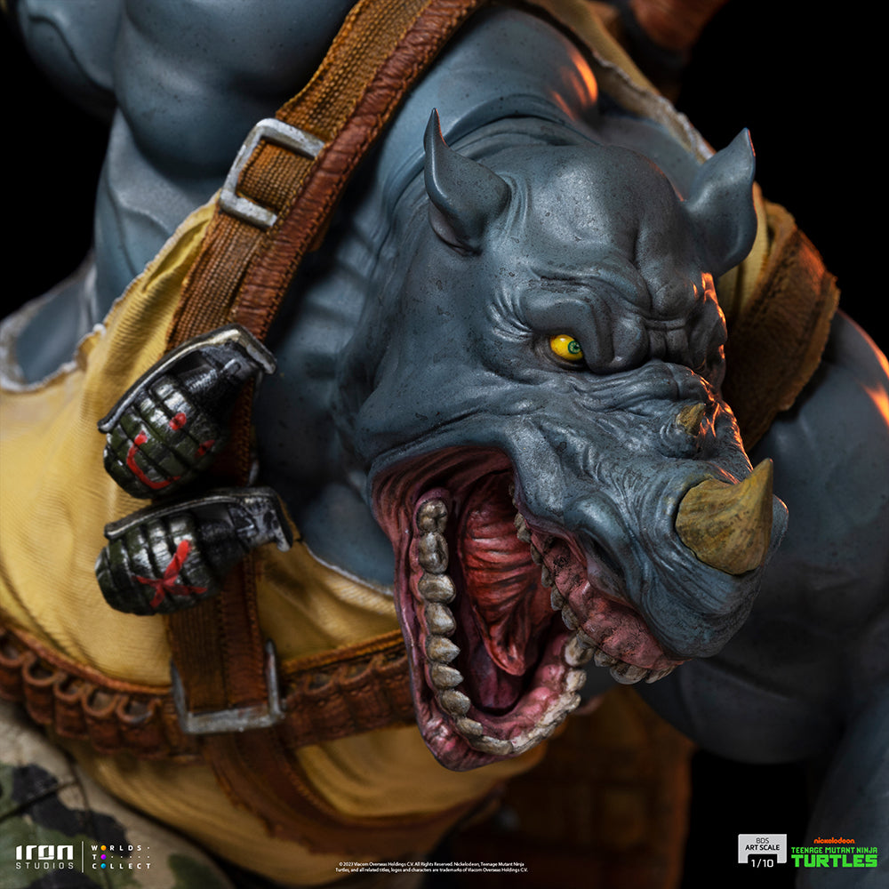 Statue Rocksteady  Teenage Mutant Ninja Turtles  BDS Art Scale 1/10  Iron Studios