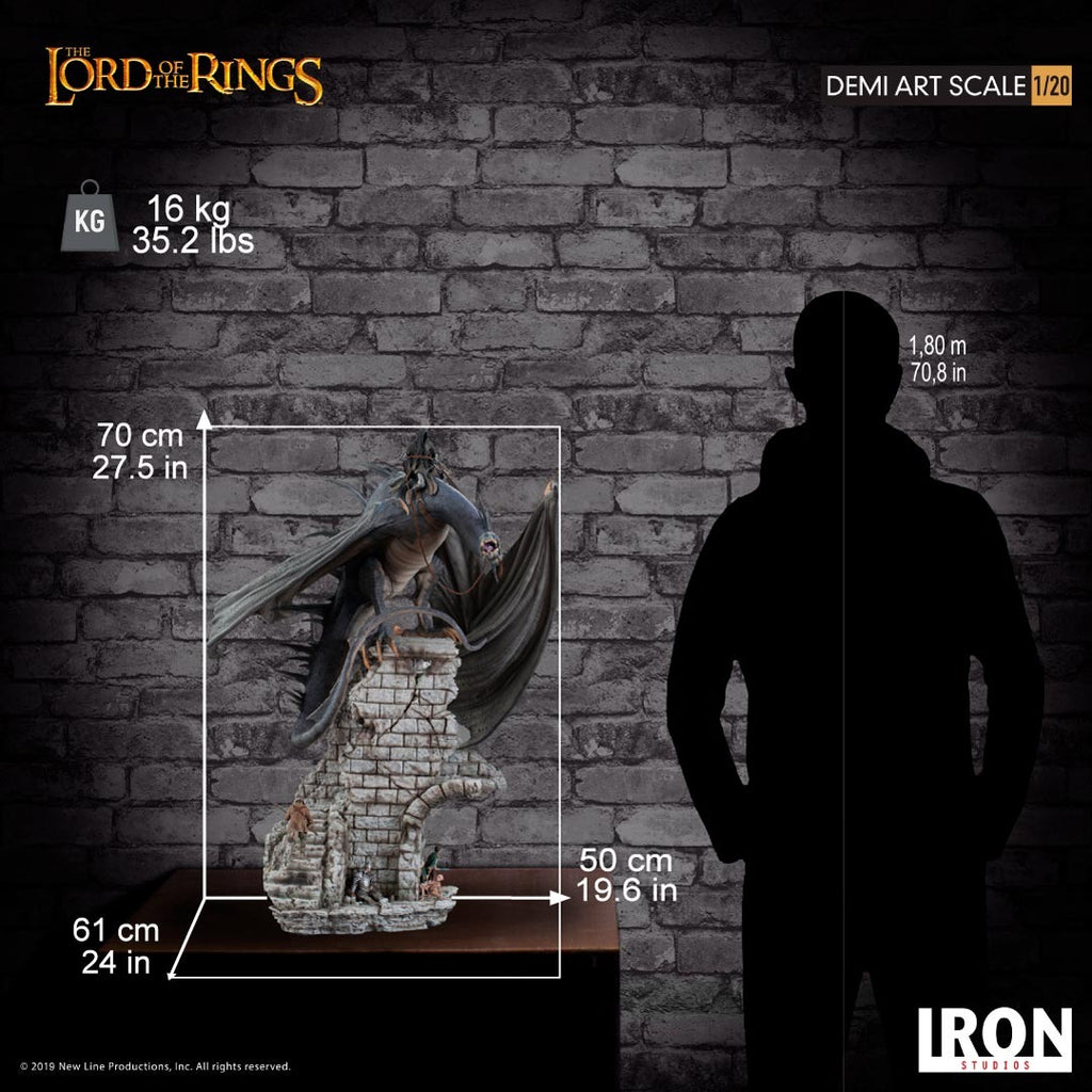 Statue Fell Beast Diorama Demi - Art Scale 1/20 - Lord of the Rings - Iron Studios