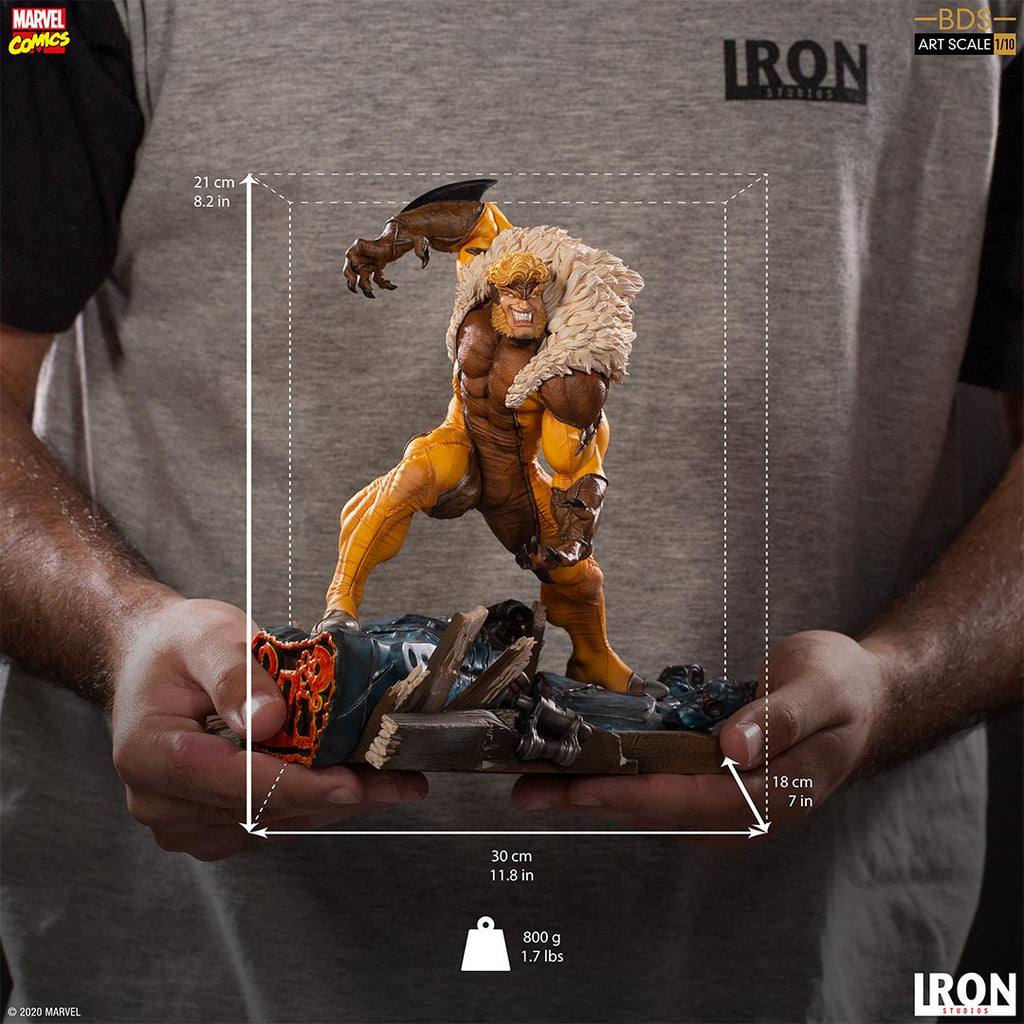 Statue Sabertooth - X-men - Marvel Comics - Bds Art Scale 1/10 - Iron Studios