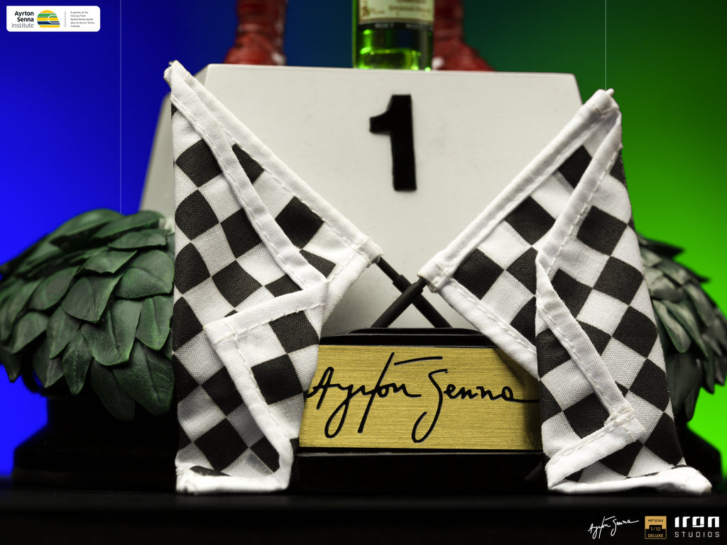 Statue Ayrton Senna Deluxe - GP Brazil 1991 - Art Scale 1/10 - Iron Studios