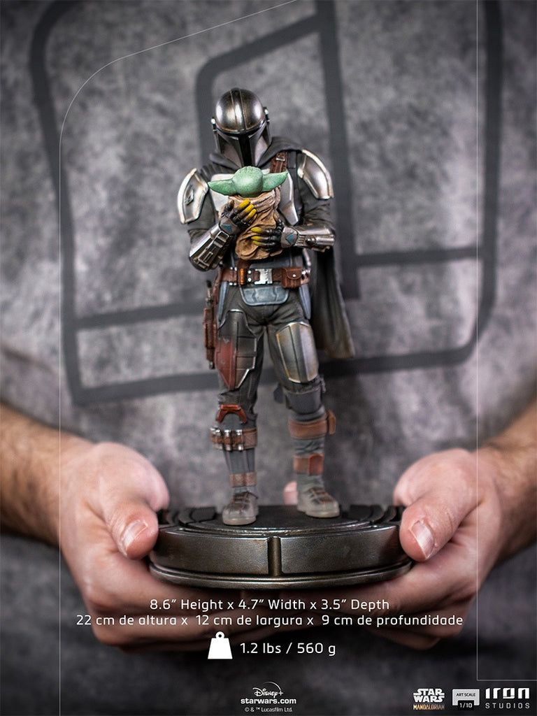 Statue The Mandalorian and Grogu - The Mandalorian - Art Scale 1/10 - Iron Studios