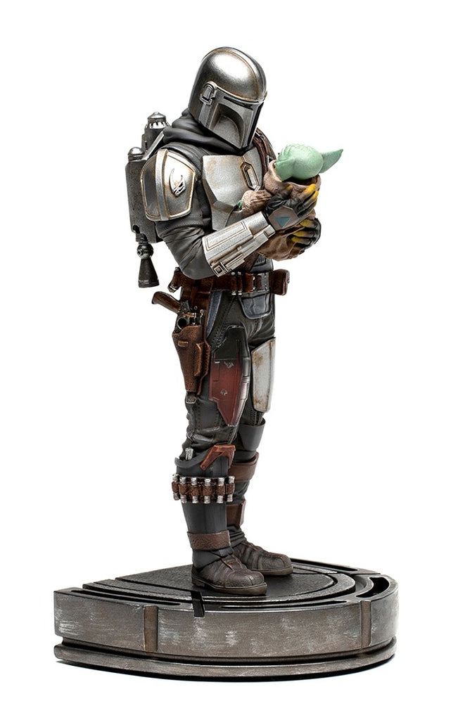 Statue The Mandalorian and Grogu - The Mandalorian - Art Scale 1/10 - Iron Studios
