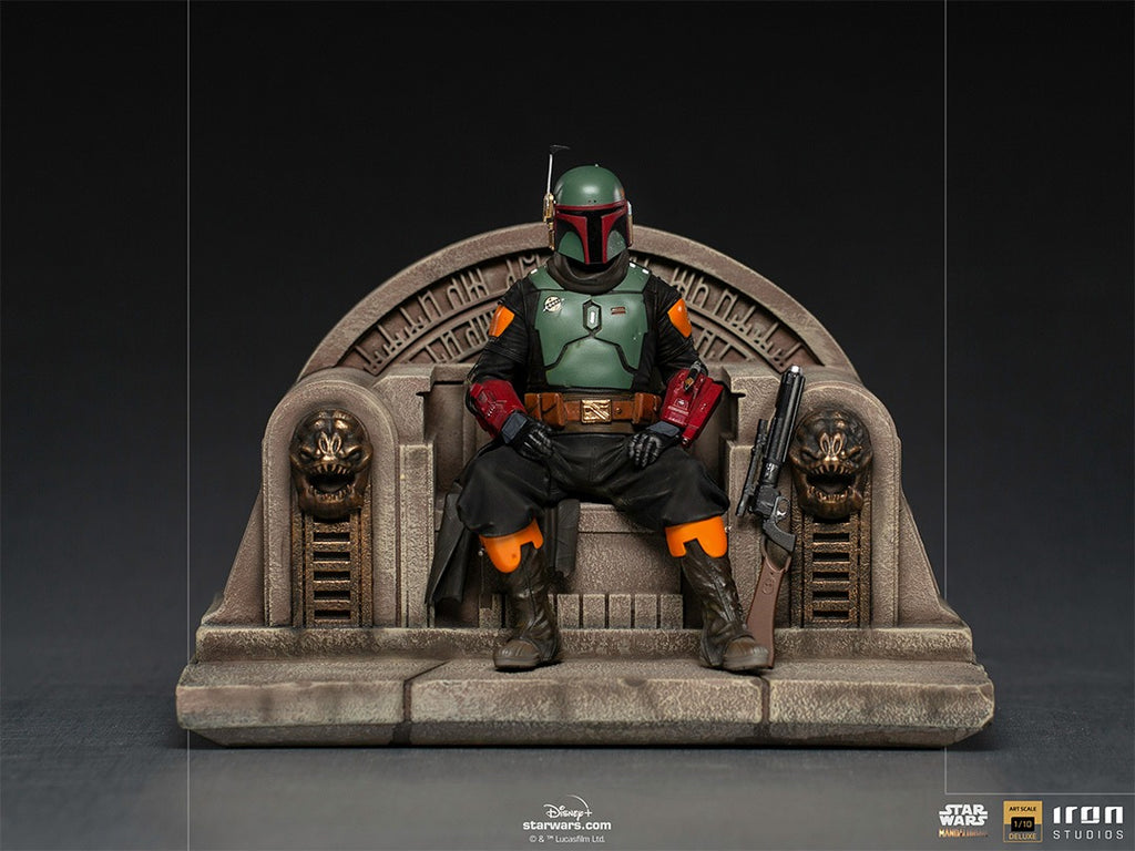 Statue Boba Fett on Throne Deluxe - The Mandalorian - Art Scale 1/10 - Iron Studios