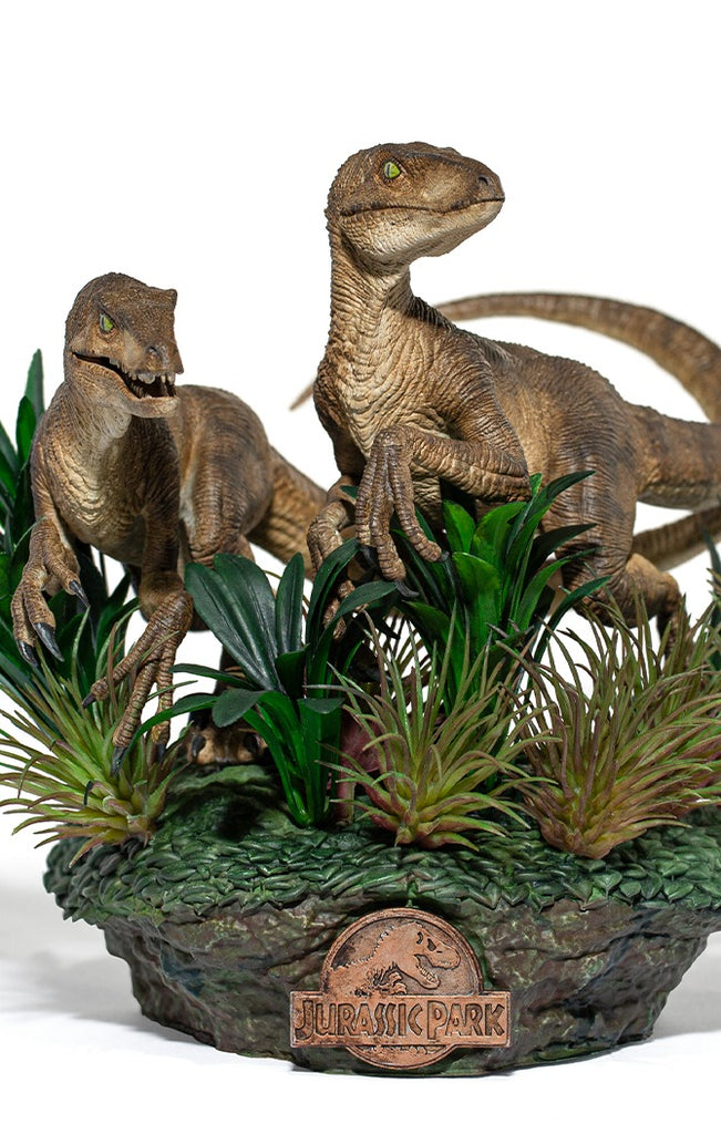 Statue Just The Two Raptors Deluxe - Jurassic Park - Art Scale 1/10 - Iron Studios