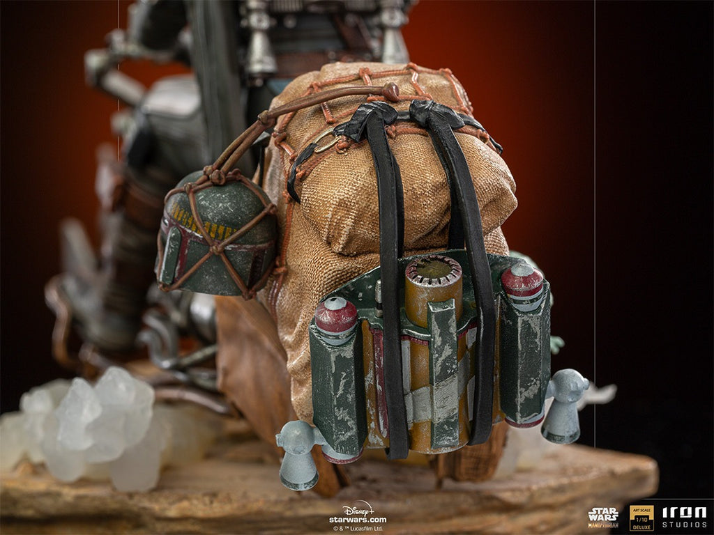 The Mandalorian on Speederbike - Star Wars: The Mandalorian - Art Scale 1/10 - Iron Studios