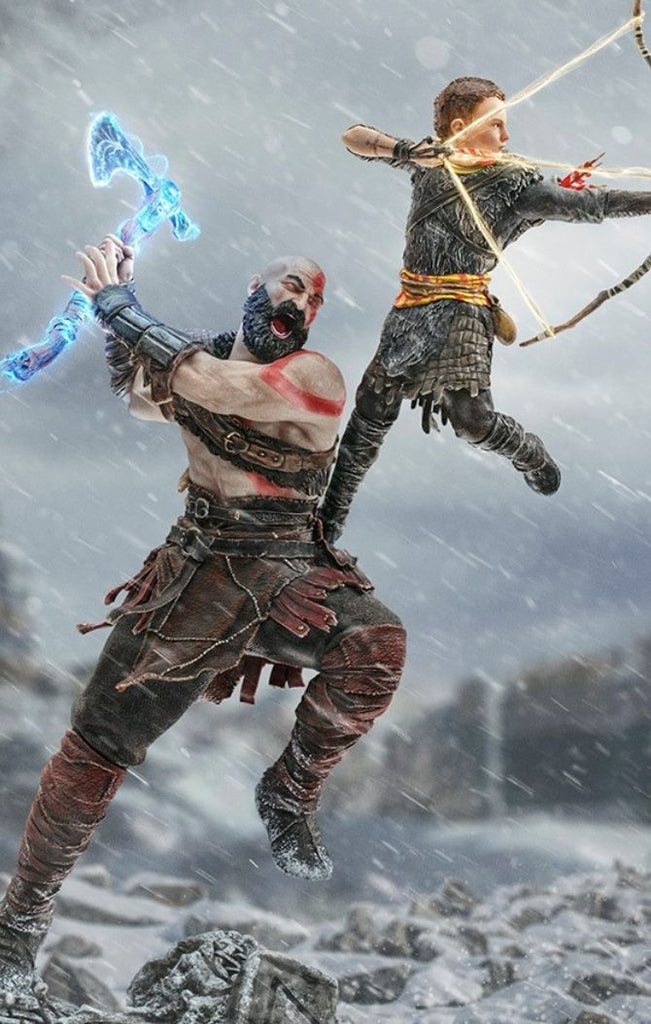 Statue Kratos and Atreus - God of War - BDS Art Scale 1/10 - Iron Studios